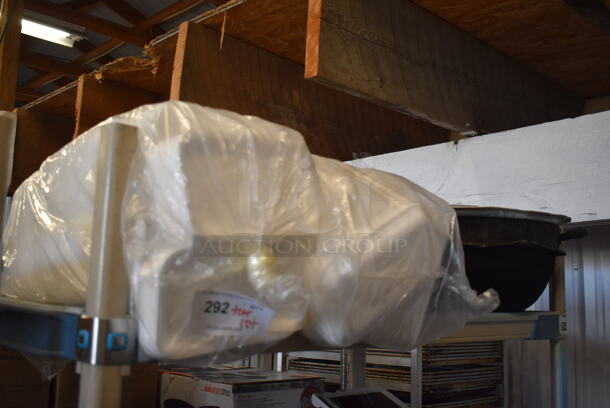 ALL ONE MONEY! Tier Lot of Various Items Including Styrofoam Trays - Image 2 of 3