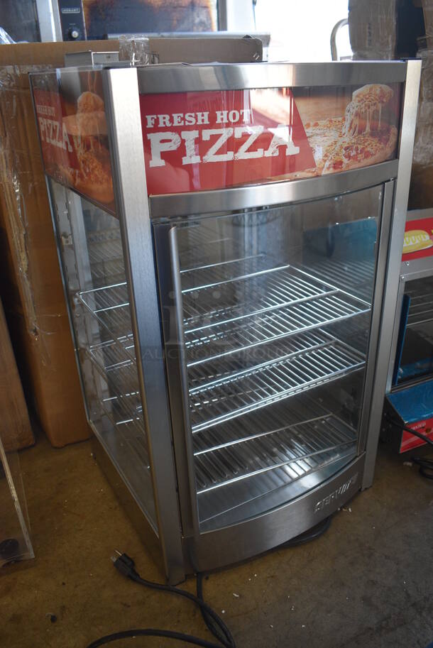 LIKE NEW! ServIt 423PDW12D2S Stainless Steel Commercial Countertop 12" Self-Service Countertop Display Warmer Merchandiser. Unit Has Only Been Used a Few Times! 120 Volts, 1 Phase. 18x19x31. Tested and Working! - Image 2 of 8