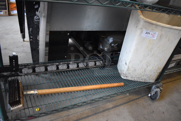 ALL ONE MONEY! Tier Lot of Various Items Including Trash Can and Coarse Cleaning Brush - Image 1 of 5