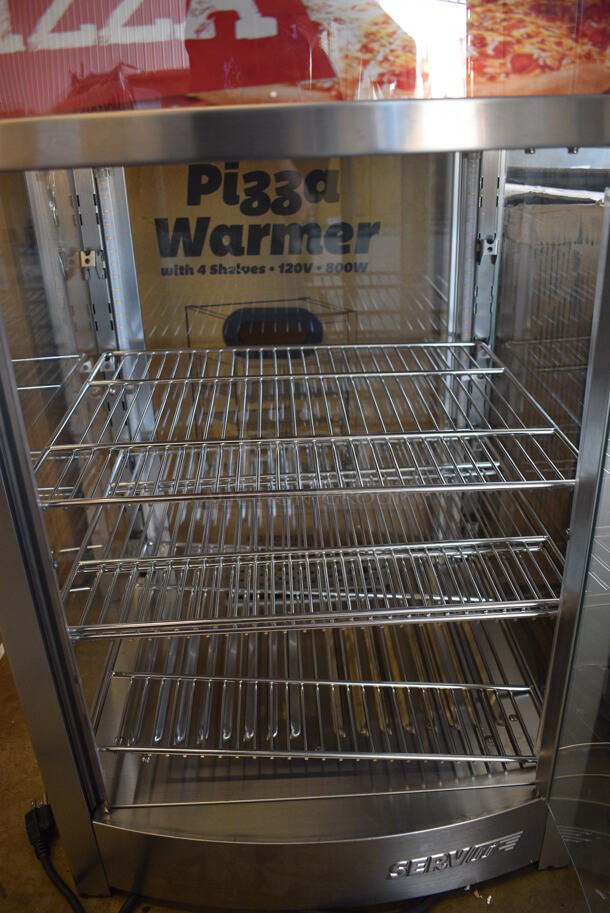 LIKE NEW! ServIt 423PDW12D2S Stainless Steel Commercial Countertop 12" Self-Service Countertop Display Warmer Merchandiser. Unit Has Only Been Used a Few Times! 120 Volts, 1 Phase. 18x19x31. Tested and Working! - Image 3 of 8