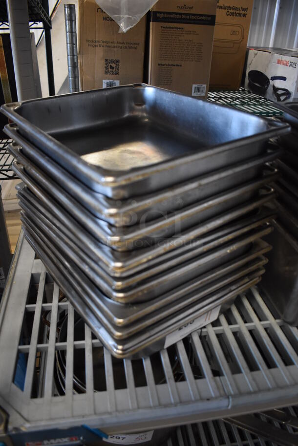 11 Stainless Steel 1/2 Size Drop In Bins. 1/2x2. 11 Times Your Bid! - Image 3 of 4