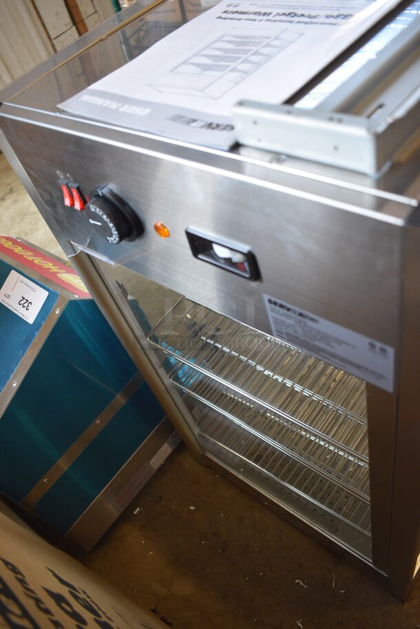 LIKE NEW! ServIt 423PDW12D2S Stainless Steel Commercial Countertop 12" Self-Service Countertop Display Warmer Merchandiser. Unit Has Only Been Used a Few Times! 120 Volts, 1 Phase. 18x19x31. Tested and Working! - Image 7 of 8