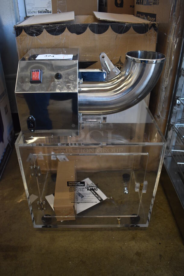 BRAND NEW IN BOX! Carnival King 382SCM250 Stainless Steel Commercial Countertop Sno Cone Ice Machine. 120 Volts, 1 Phase. 17x13x23. Tested and Working! - Image 1 of 9