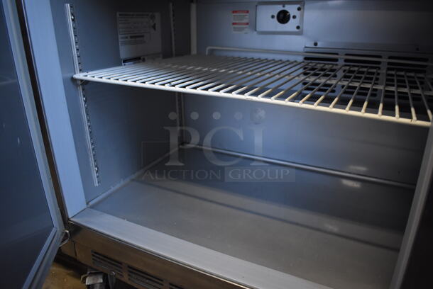 Beverage Air SPE60-16 Stainless Steel Commercial Sandwich Salad Prep Table Bain Marie Mega Top on Commercial Casters. 115 Volts, 1 Phase. 60x29x44. Tested and Powers On But Does Not Get Cold - Image 7 of 9