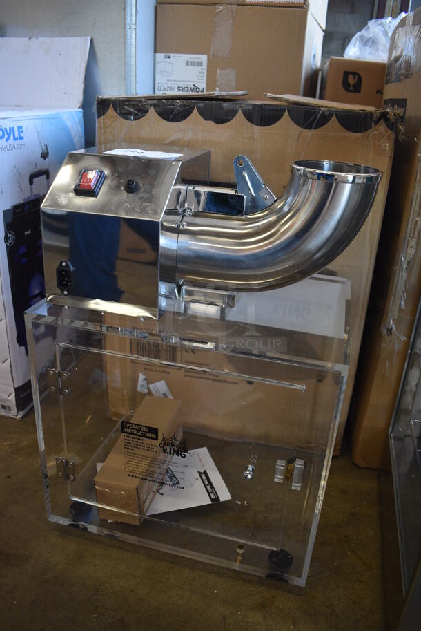 BRAND NEW IN BOX! Carnival King 382SCM250 Stainless Steel Commercial Countertop Sno Cone Ice Machine. 120 Volts, 1 Phase. 17x13x23. Tested and Working! - Image 3 of 9