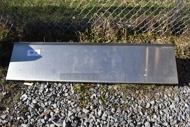 Metal Shelf w/ Wall Mount Brackets. 50x12x10 - Image 1 of 5