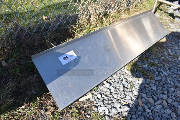 Metal Shelf w/ Wall Mount Brackets. 50x12x10 - Image 2 of 5