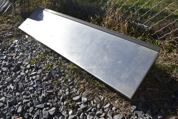 Metal Shelf w/ Wall Mount Brackets. 50x12x10 - Image 3 of 5