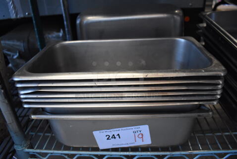 19 Stainless Steel 1/3 Size Drop In Bins. 1/3x6. 19 Times Your Bid!