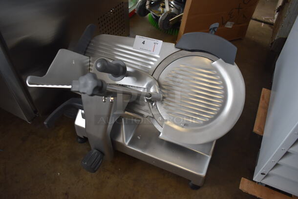 BRAND NEW SCRATCH AND DENT! Hobart Centerline EDGE12-11 Stainless Steel Commercial Countertop 12" Manual Meat Slicer w/ Blade Sharpener. 115 Volts, 1 Phase. 26x22x22. Tested and Working! - Image 2 of 10
