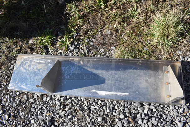 Metal Shelf w/ Wall Mount Brackets. 50x12x10 - Image 4 of 5