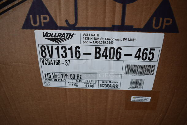 BRAND NEW IN BOX! Vollrath VCBA168-37 Commercial Countertop Triple Hopper Slushie Machine. Hopper Has 1.6 Gallon Capacity. 115 Volts, 1 Phase. Tested and Working! - Image 3 of 4