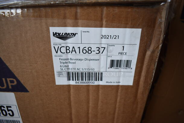 BRAND NEW IN BOX! Vollrath VCBA168-37 Commercial Countertop Triple Hopper Slushie Machine. Hopper Has 1.6 Gallon Capacity. 115 Volts, 1 Phase. Tested and Working! - Image 4 of 4