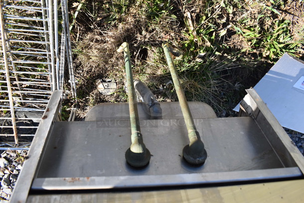 Advance Tabco Stainless Steel Single Bay Wall Mount Sink w/ Faucet and Handles. 17x16x32 - Image 6 of 6