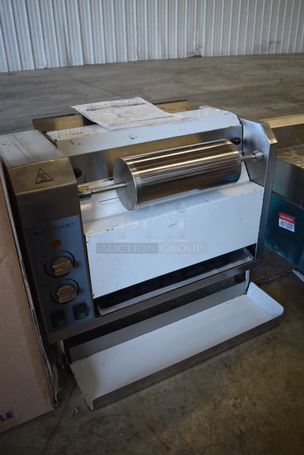 LIKE NEW! AvaToast 184BT18A Stainless Steel Commercial Countertop Vertical Contact Conveyor Bun Toaster. Unit Has Only Been Used a Few Times! 120 Volts, 1 Phase. 25x19x21. Tested and Working! - Image 2 of 8
