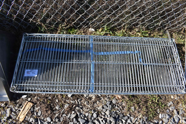 ALL ONE MONEY! Lot of 4 Chrome Finish Wire Shelves. 48x18x1.5 - Image 1 of 4