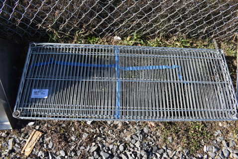 ALL ONE MONEY! Lot of 4 Chrome Finish Wire Shelves. 48x18x1.5