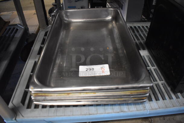 8 Stainless Steel Full Size Drop In Bins. 1/1x2. 8 Times Your Bid!