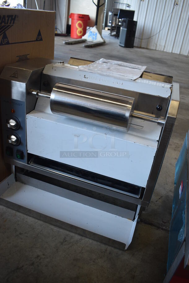 LIKE NEW! AvaToast 184BT18A Stainless Steel Commercial Countertop Vertical Contact Conveyor Bun Toaster. Unit Has Only Been Used a Few Times! 120 Volts, 1 Phase. 25x19x21. Tested and Working! - Image 4 of 8