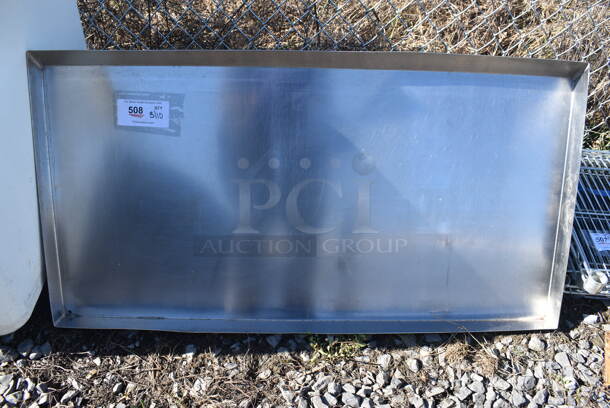 Stainless Steel Shelf w/ Wall Mount Brackets. 42x22x21 - Image 1 of 4