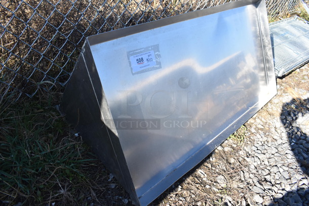 Stainless Steel Shelf w/ Wall Mount Brackets. 42x22x21 - Image 3 of 4