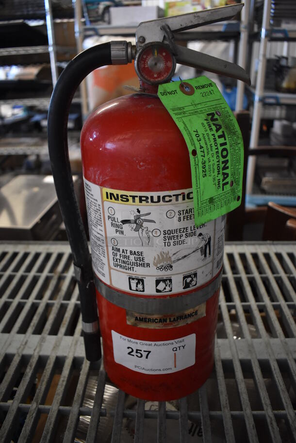Fire Extinguisher. 7x6x17. Buyer Must Pick Up - We Will Not Ship This Item. 