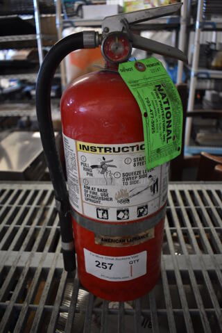 Fire Extinguisher. 7x6x17. Buyer Must Pick Up - We Will Not Ship This Item. 