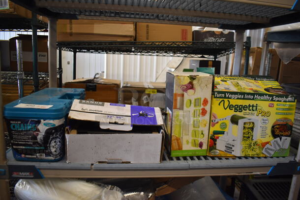 ALL ONE MONEY! Tier Lot of Various Items Including Vegetable Cutters