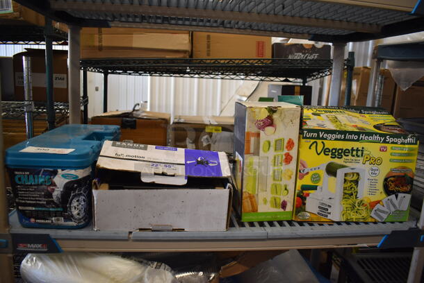ALL ONE MONEY! Tier Lot of Various Items Including Vegetable Cutters - Image 1 of 6