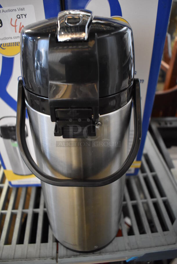 4 IN ORIGINAL BOX! Qualite Stainless Steel Air Pots. 6x8x17. 4 Times Your Bid! - Image 4 of 8