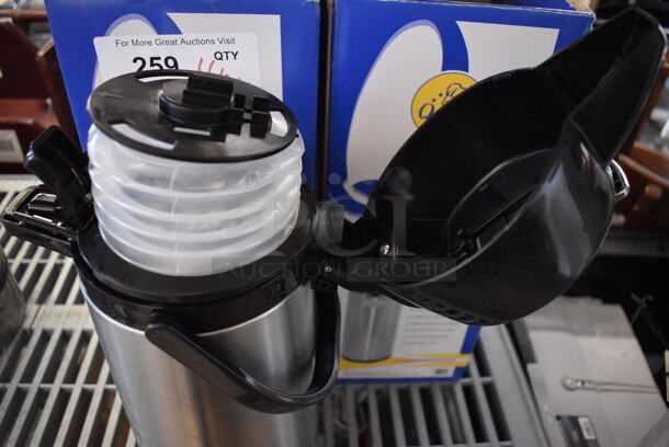 4 IN ORIGINAL BOX! Qualite Stainless Steel Air Pots. 6x8x17. 4 Times Your Bid! - Image 6 of 8