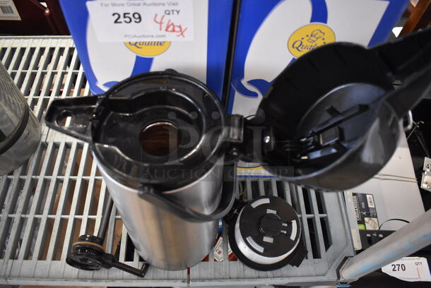 4 IN ORIGINAL BOX! Qualite Stainless Steel Air Pots. 6x8x17. 4 Times Your Bid! - Image 8 of 8