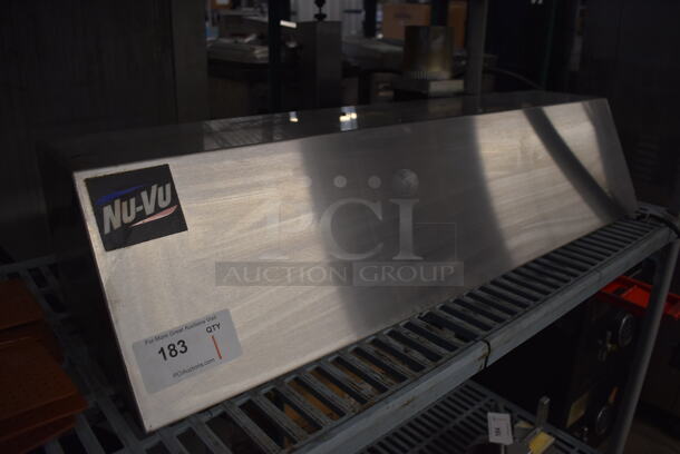 Nu Vu HO-1-42-SUB-123 Stainless Steel Commercial Hood / Steam Deflector for Oven Proofer. 120 Volts, 1 Phase. 42x11x14.5