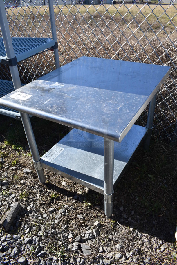 Eagle Stainless Steel Table w/ Metal Under Shelf. 24x30x24 - Image 2 of 4