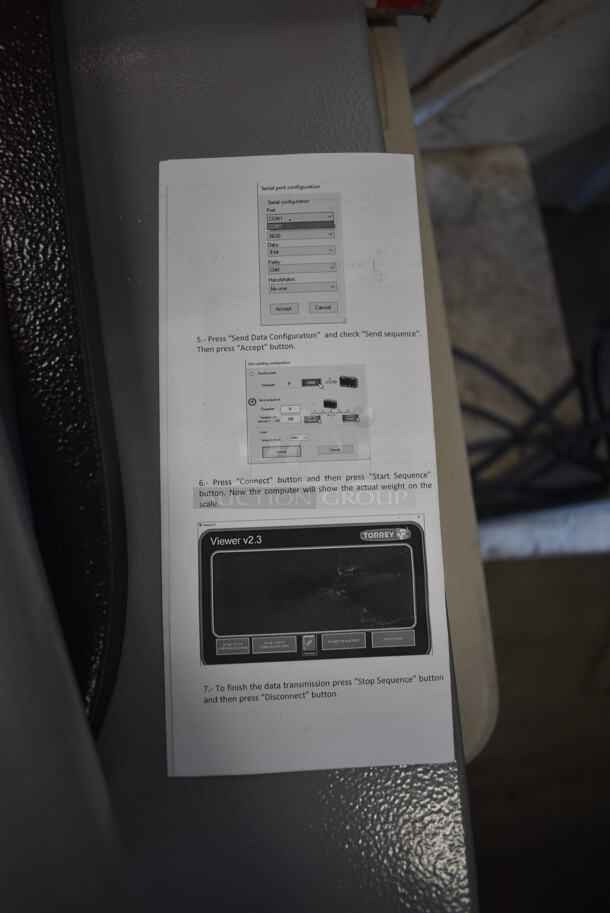 LIKE NEW! Tor Rey EQB Metal Commercial 200 Pound Capacity Digital Countertop Scale with Tower Display. Missing AC Adapter. Tested and Working! - Image 5 of 6