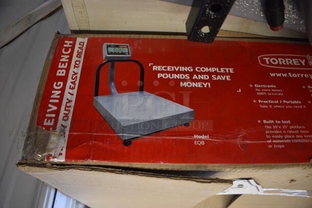 LIKE NEW! Tor Rey EQB Metal Commercial 200 Pound Capacity Digital Countertop Scale with Tower Display. Missing AC Adapter. Tested and Working! - Image 6 of 6