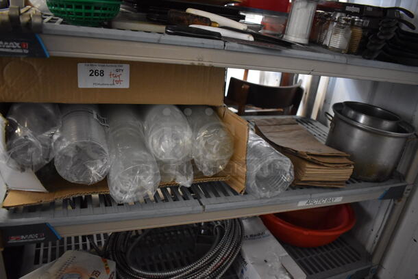 ALL ONE MONEY! Tier Lot of Various Items Including Paper Products and Metal Pot - Image 1 of 4