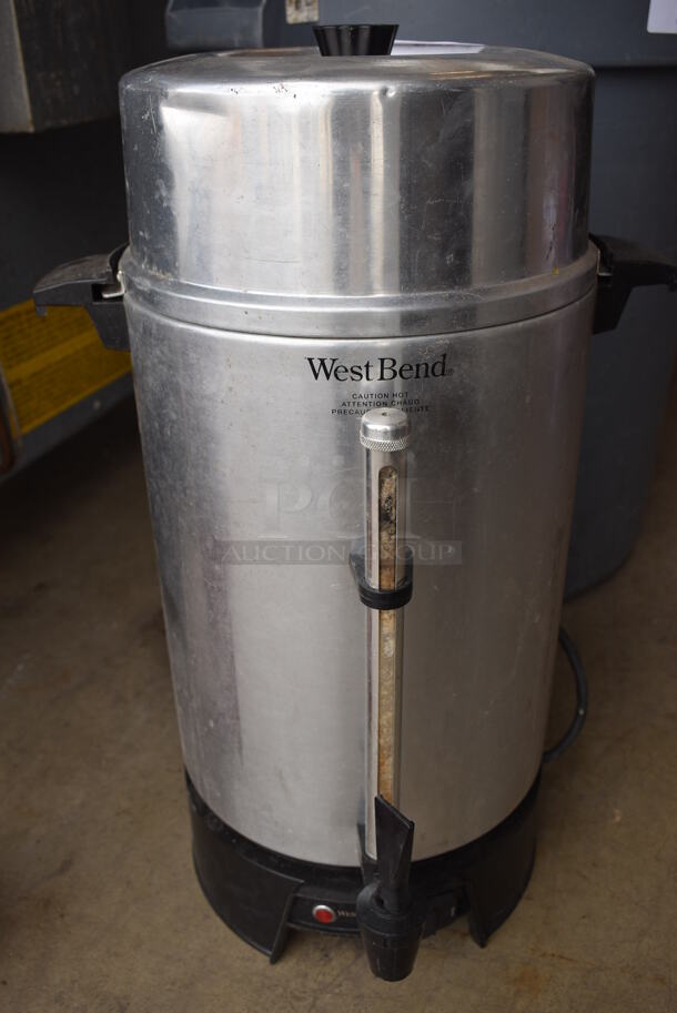 West Bend Metal Countertop Percolating Urn. 120 Volts, 1 Phase. 14x14x23 - Image 1 of 6