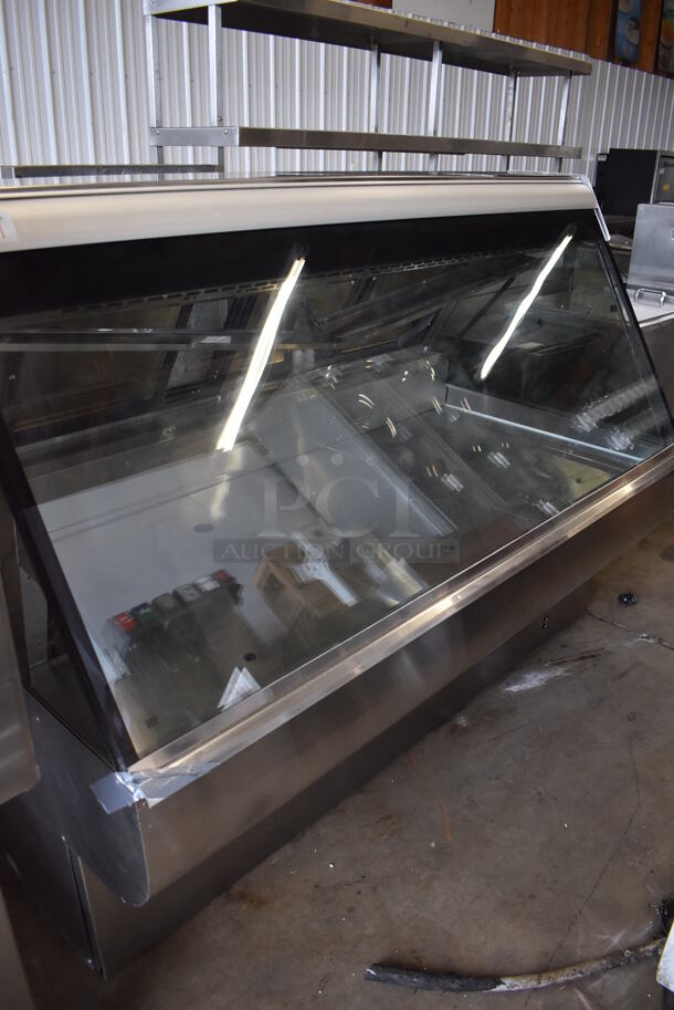 Federal Stainless Steel Commercial Floor Style Deli Display Case Merchandiser. 74.5x42x55. Tested and Powers On But Does Not Get Cold - Image 2 of 7