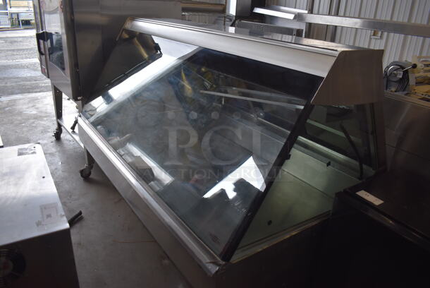 Federal Stainless Steel Commercial Floor Style Deli Display Case Merchandiser. 74.5x42x55. Tested and Powers On But Does Not Get Cold - Image 4 of 7