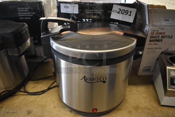 BRANDS NEW IN BOX! Avantco 177RW92 Stainless Steel Commercial Countertop 92 Cup Sealed Electric Rice Warmer. 115 Volts, 1 Phase. 19x15x15. Tested and Working! - Image 1 of 7