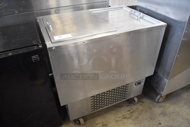 Franke BK-34 Stainless Steel Commercial Chest Freezer on Commercial Casters. 115 Volts, 1 Phase. 34x23x36. Tested and Powers On But Does Not Get Cold - Image 2 of 7