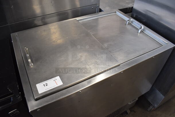 Franke BK-34 Stainless Steel Commercial Chest Freezer on Commercial Casters. 115 Volts, 1 Phase. 34x23x36. Tested and Powers On But Does Not Get Cold - Image 3 of 7