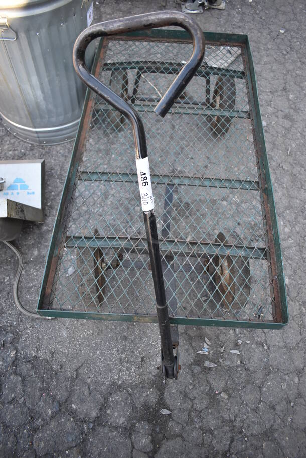 Metal Cart on Casters. 24x54x36 - Image 2 of 5