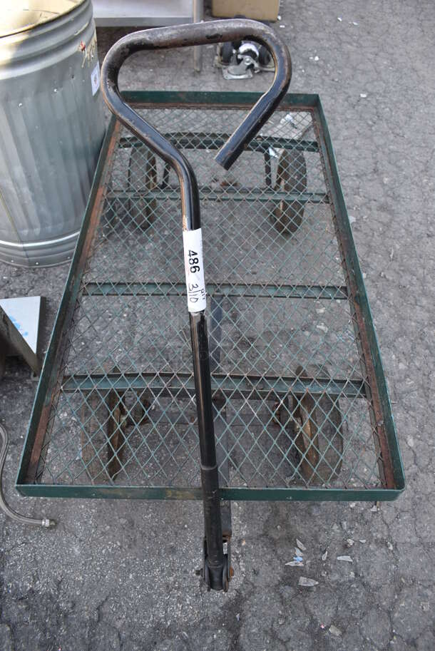 Metal Cart on Casters. 24x54x36 - Image 3 of 5