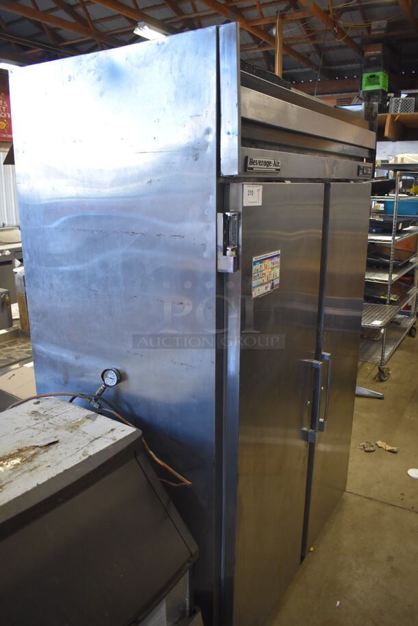 Beverage Air E Series Stainless Steel Commercial 2 Door Reach In Freezer. 52x32x79. Tested and Powers On But Does Not Get Cold - Image 3 of 7