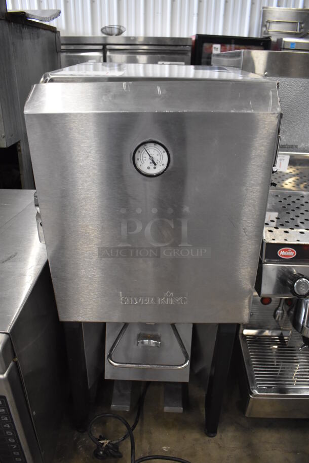 Silver King SK5MAJ Stainless Steel Commercial Countertop Milk Dispenser. 115 Volts, 1 Phase. 16x17x31. Tested and Working! - Image 1 of 7
