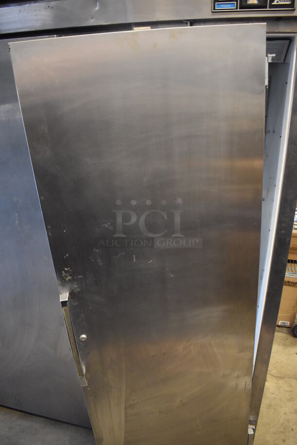 Beverage Air E Series Stainless Steel Commercial 2 Door Reach In Freezer. 52x32x79. Tested and Powers On But Does Not Get Cold - Image 6 of 7