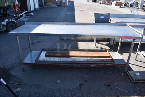 Stainless Steel Table w/ Under Shelf. 96x30x37