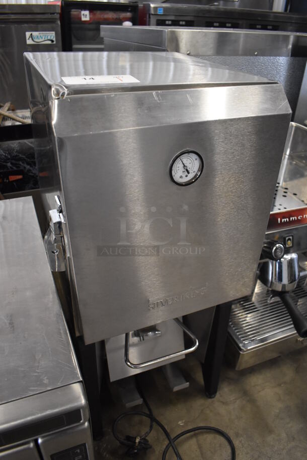 Silver King SK5MAJ Stainless Steel Commercial Countertop Milk Dispenser. 115 Volts, 1 Phase. 16x17x31. Tested and Working! - Image 3 of 7